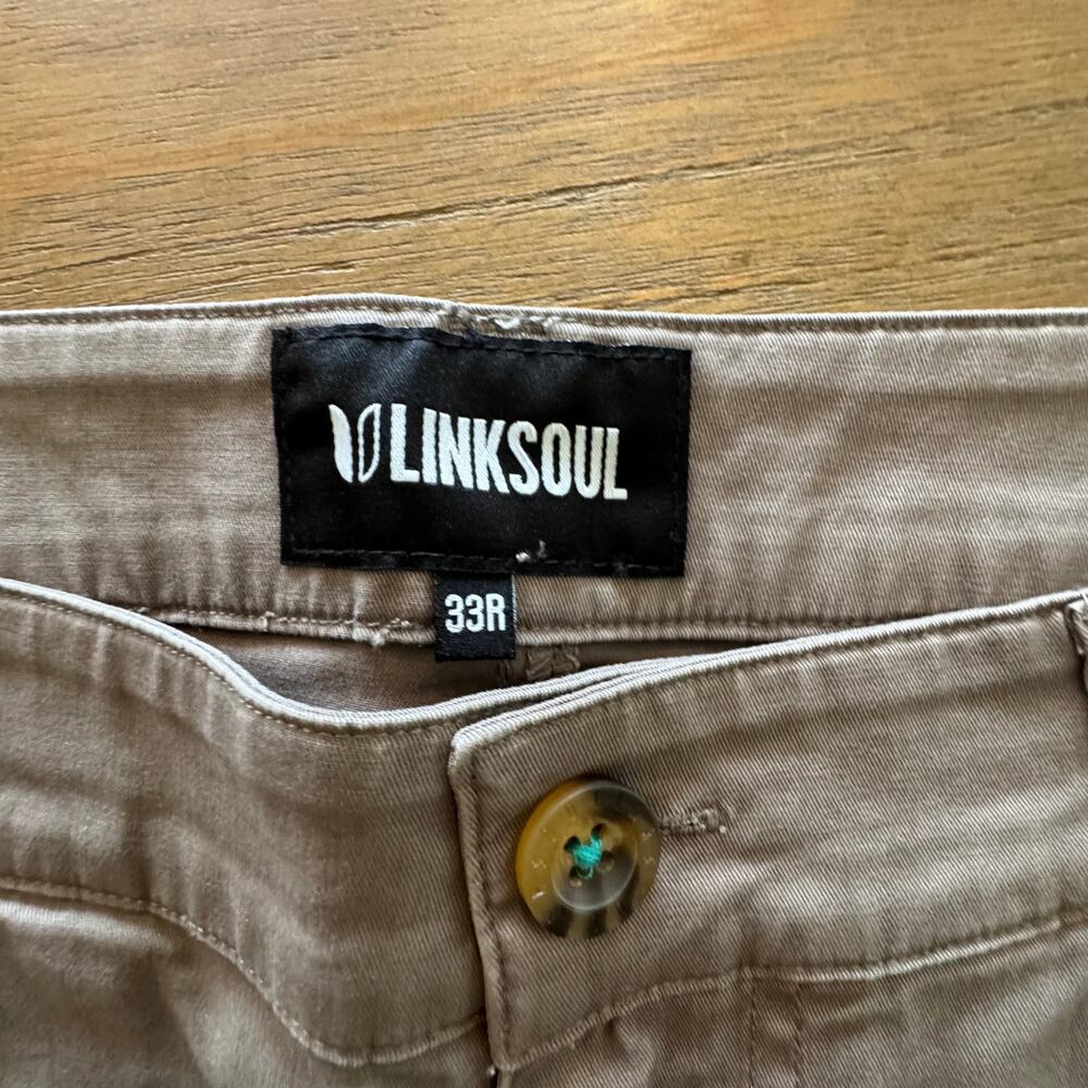 Linksoul Heritage Twill 5-Pocket Pant Ellis Straight - Size 33R - Picture 3 of 7